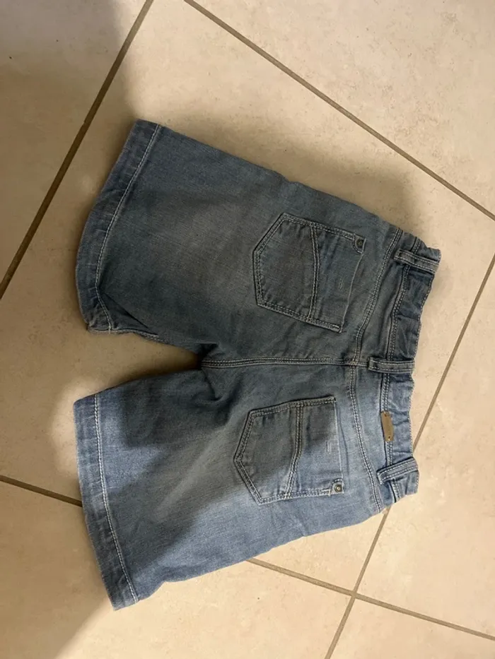 6 ans short bermuda bleu okaidi resserable - photo numéro 4