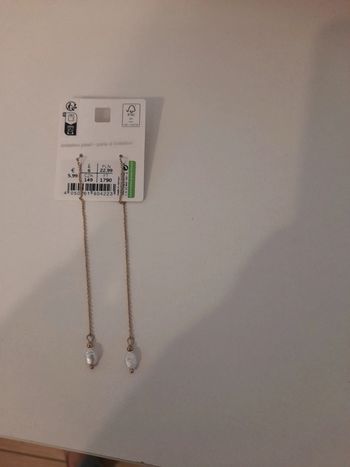 Boucle d oreilles longue pendante