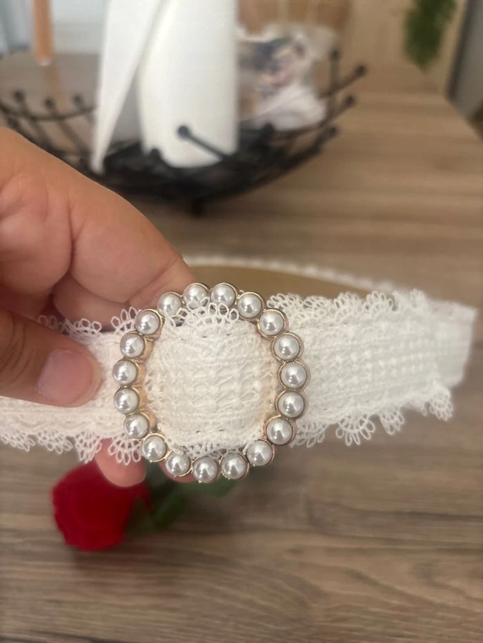Sac blanc diademe châle ceinture mariage TU - photo numéro 3