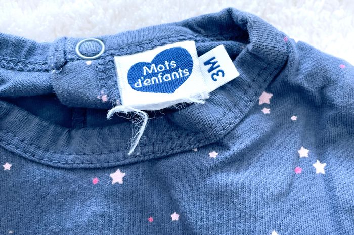lots de 4 pyjamas cotons  « mots d’enfants » T3 mois - photo numéro 4