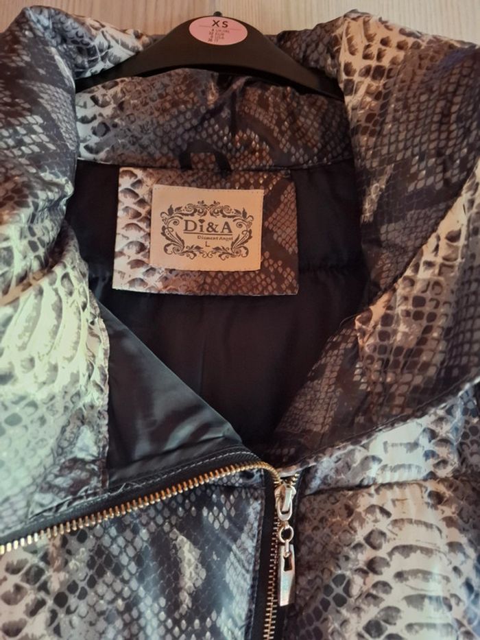 Veste sans capuche imprimé serpent doudoune - photo numéro 3