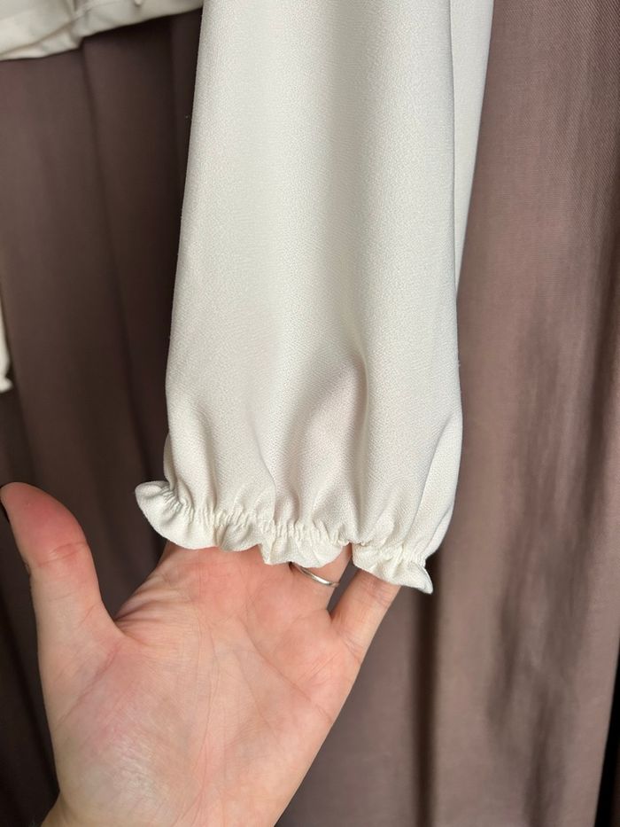 Crop top blanc manche longue - photo numéro 3