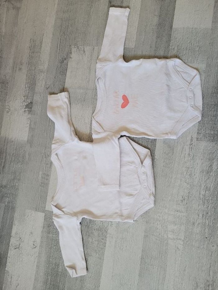 Lot de 2 Bodys manches longues