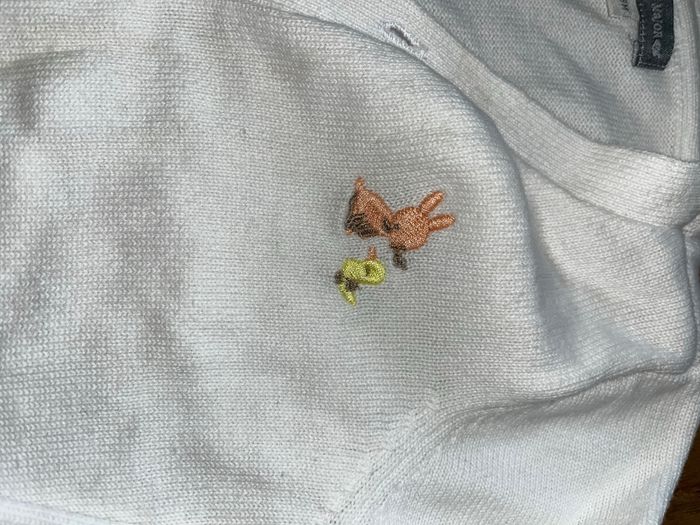 Gilet blanc 18M garçon - photo numéro 2