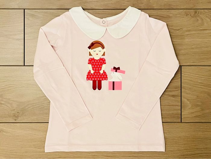 Jupe culotte en coton organique avec taille ajustable et T-shirt à col Claudine Jacadi T-4 ans - photo numéro 7