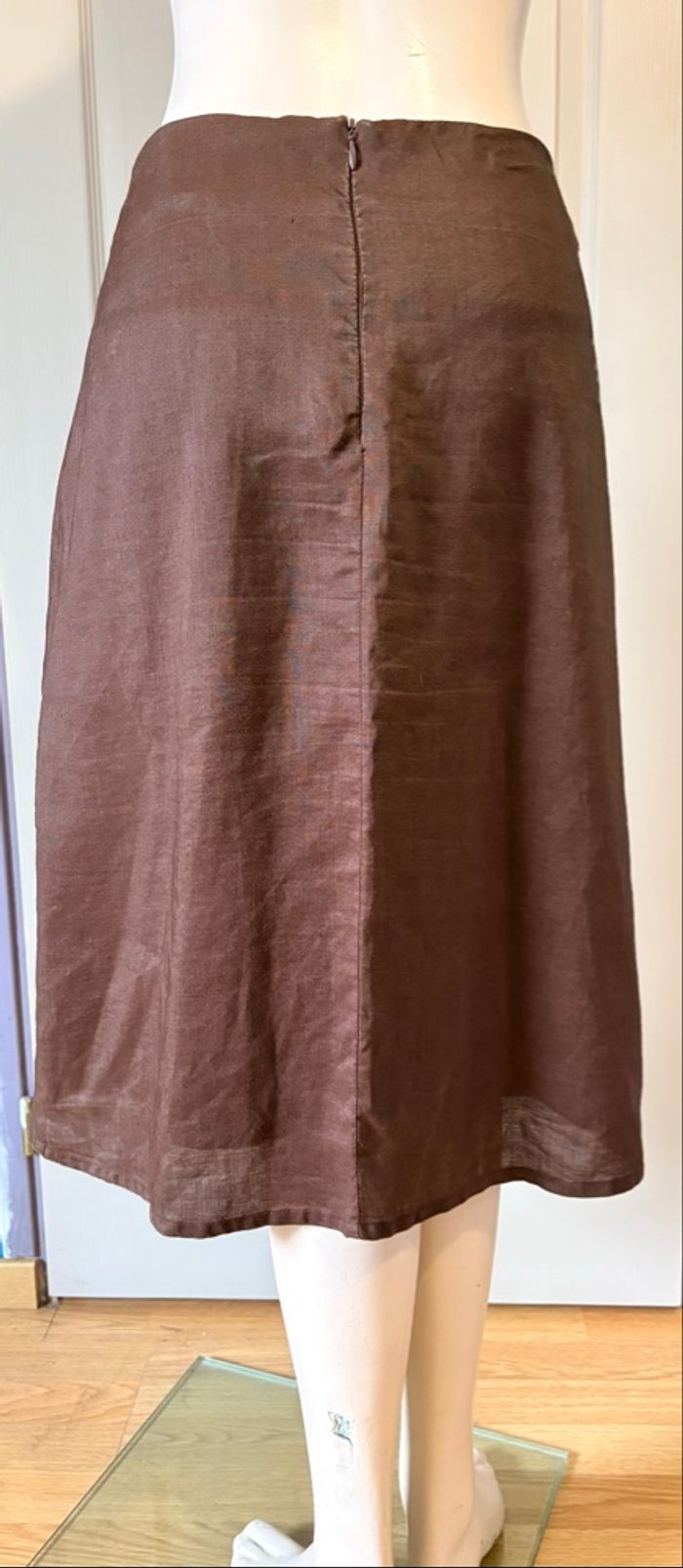 🤎 Jupe femme – Taille 38 – Marron – TBE - photo numéro 2