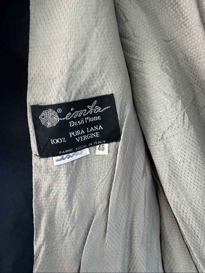 Veste blazer vintage, italienne avec épaulettes en pur laine vierge, toute doublée Desii Mode - photo numéro 10