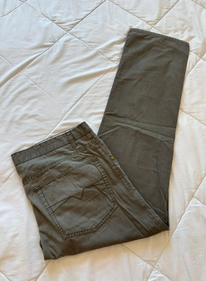 Pantalon homme In Extenso taille 50/2XL – marron/gris – regular – coupe droite