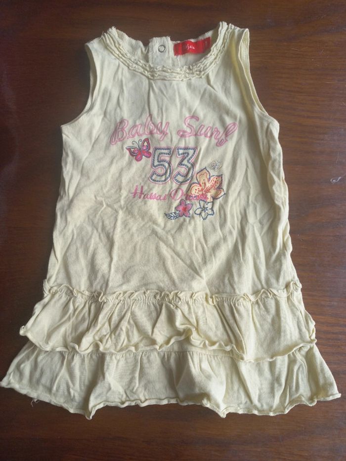 Robe d'été jaune 24mois Tissaia