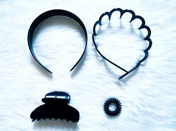 Lot de 2 serres tête, 1 élastique et 1 pince 🖤