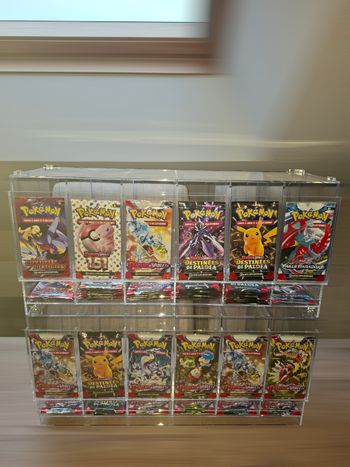Lot de 2 distributeurs de boosters modèles 6 slots pour boosters Pokémon , one piece et autres TCG