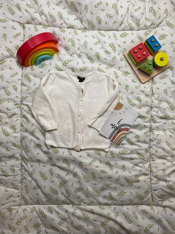 gilet léger blanc 6 mois kiabi