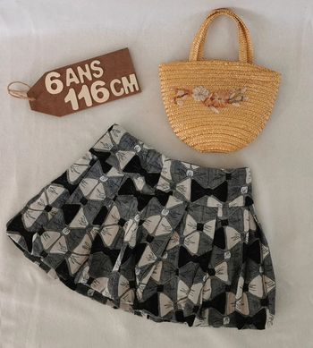Jupe 👸 plissée et bouffante, nanos, 6ans