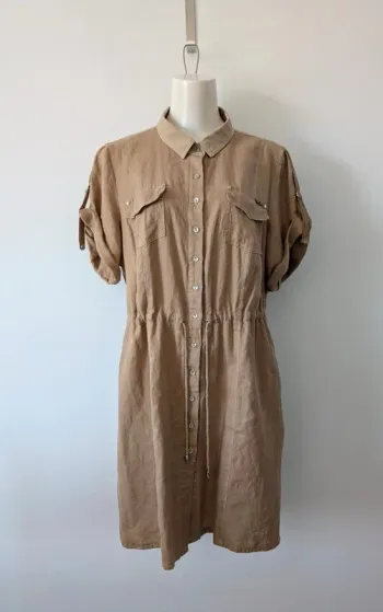 Robe d'été en lin et coton - DECA - taille 4 (44)