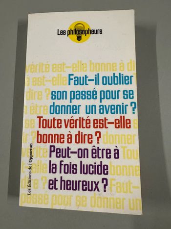 Livre Faut-il oublier son passé pour se donner un avenir?