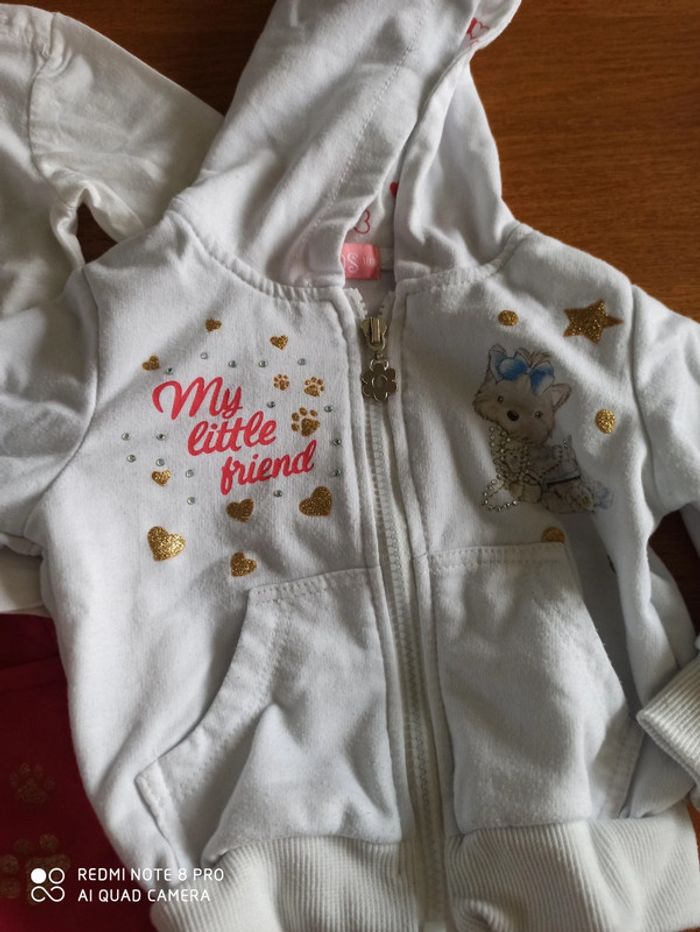 Ensemble jogging 3 pièces fille 18mois - photo numéro 4