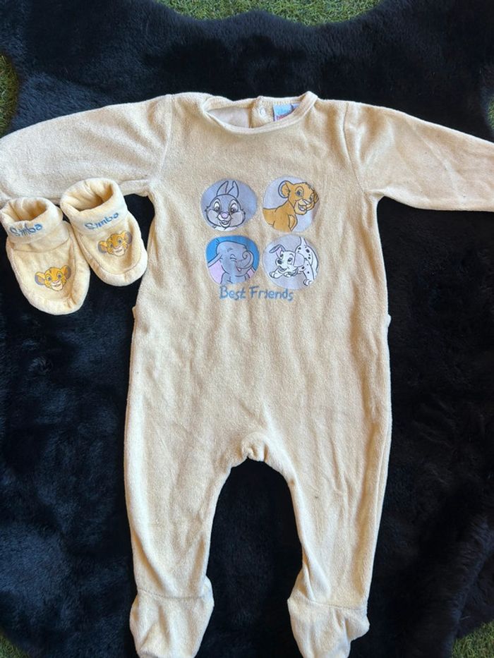 🌸Pyjama jaune Disney avec chausson🌸 - photo numéro 2