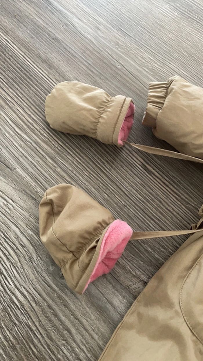 Combi pilote kaki rose bébé 3 mois - photo numéro 5