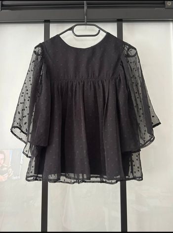 Chemisier  noir en tulle