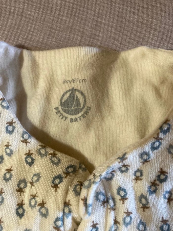 Ensemble robe + legging Petit Bateau - Taille 6 mois - photo numéro 2