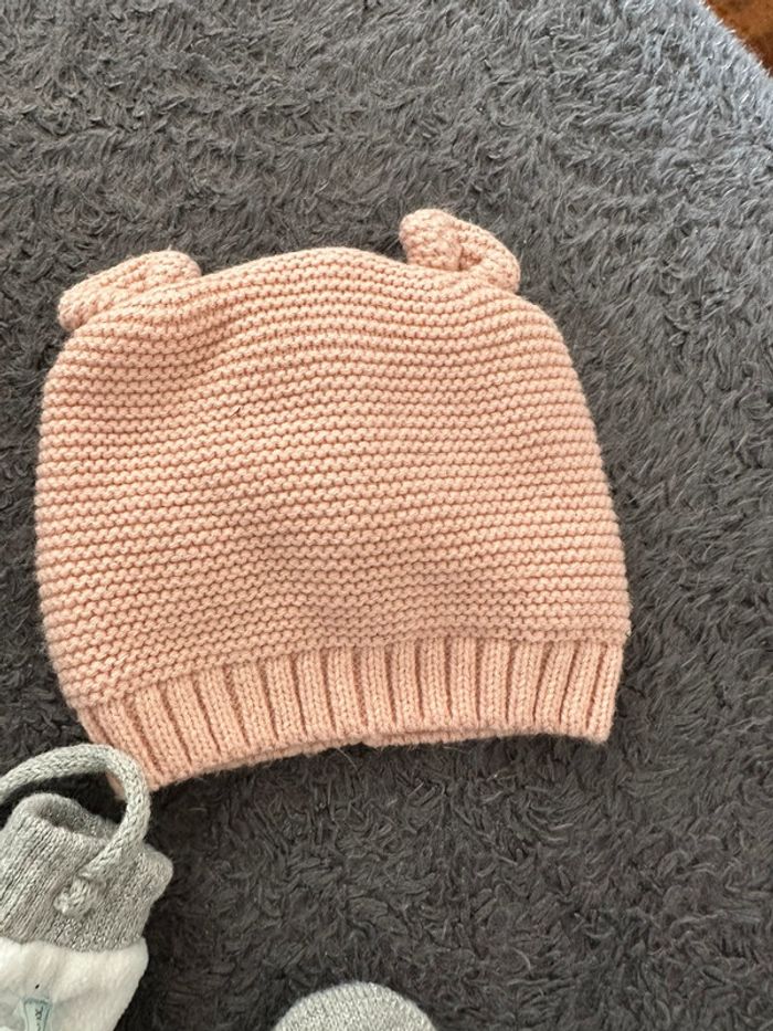 Ensemble bonnet et moufle petits cailloux - photo numéro 3