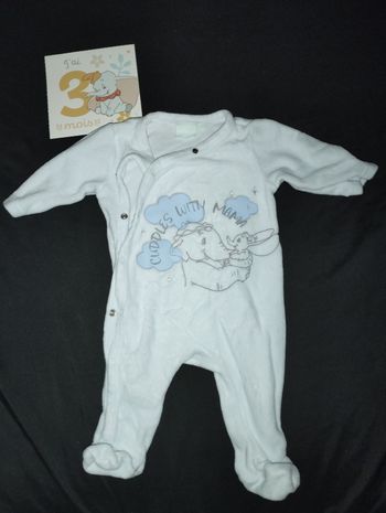 Pyjama 3 mois Dumbo bleu ciel