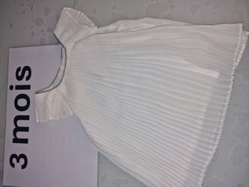 robe blanche et argenté