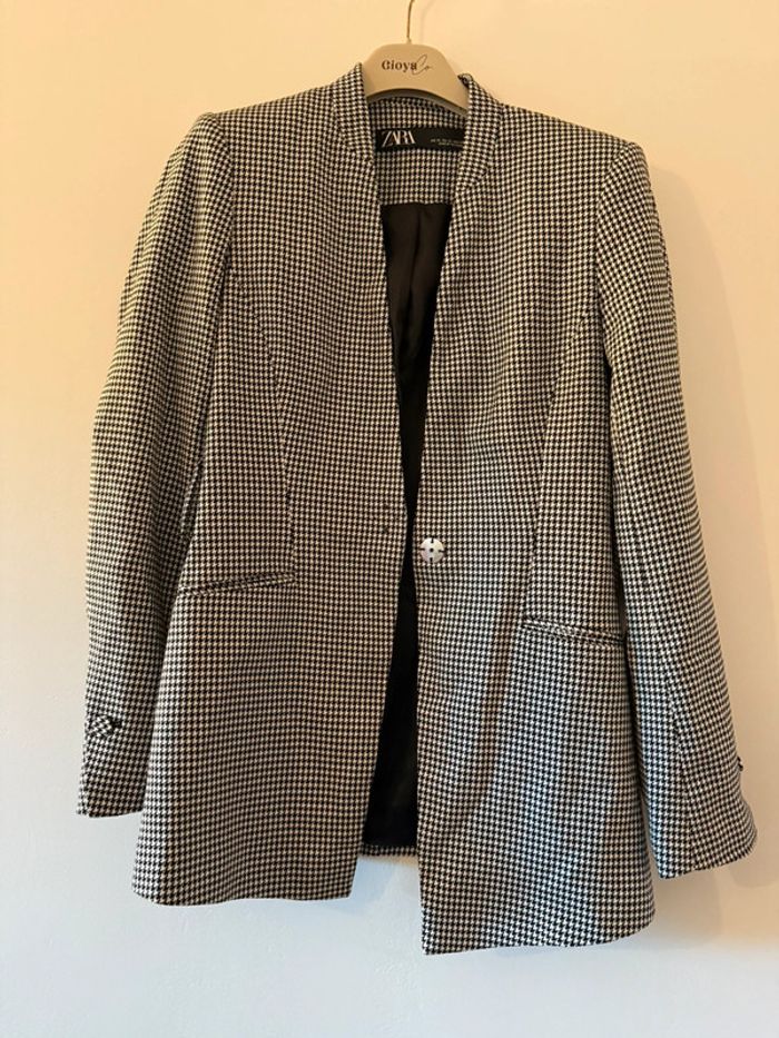 Blazer pied de poule Zara - photo numéro 7