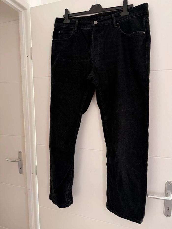 Jean homme noir 46 Zara poches Pantalon long pantaloni pantalones Vloeiende Calças homme man - photo numéro 2