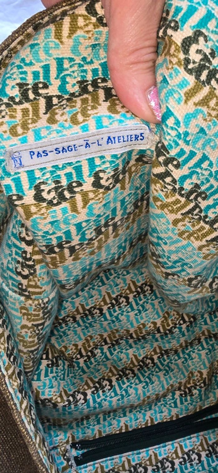 Cabas sac fait Main Grand modèle xxl pièce unique très pratique et Tendance - photo numéro 9