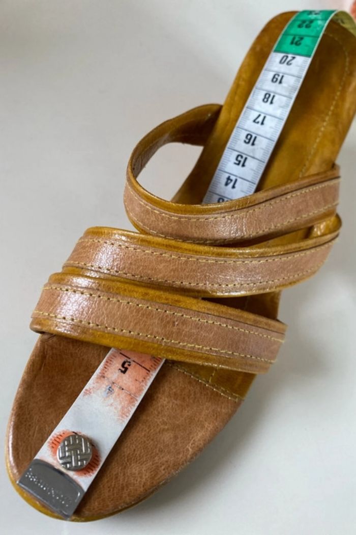 Sandales Mules bicolore talons compensés 38 - photo numéro 10