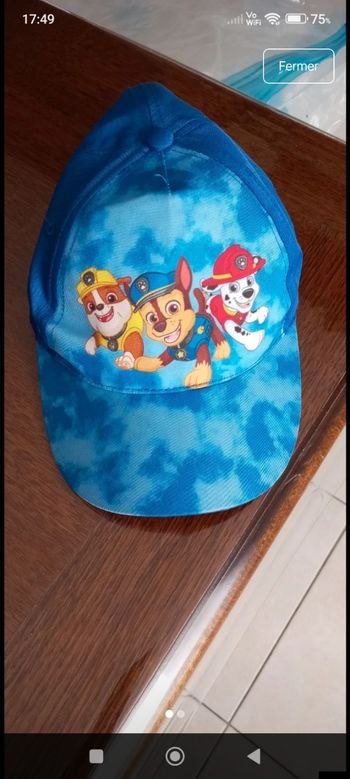 Casquette pat patrouille 