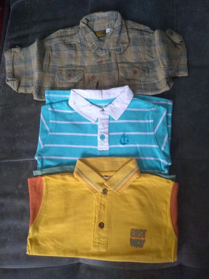 Lot polo et chemise 3 ans
