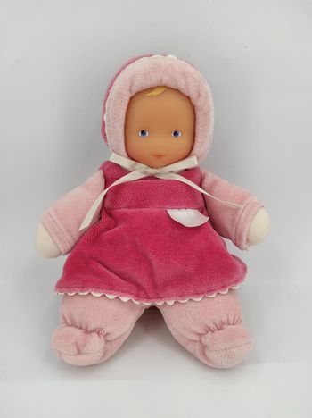 Doudou Poupée Hochet Corolle Framboise 2003