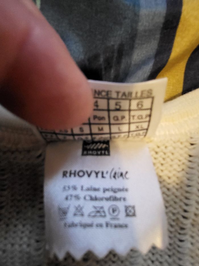 Lot 3 maillots corps laine homme taille 6 - photo numéro 5