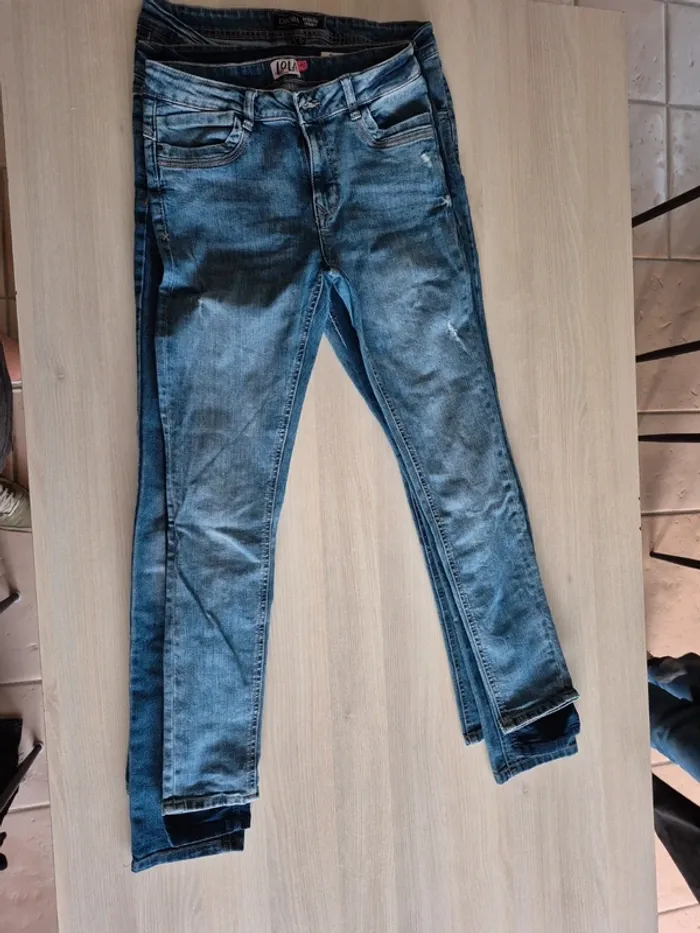 Lot 5 jeans femme taille 40 - photo numéro 6