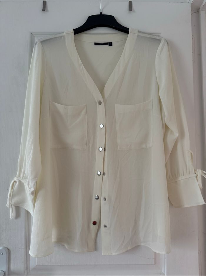 Chemise fluide crème – élégante et légère