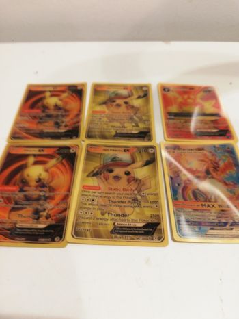 Cartes pokémons EX et DX impression lenticulaire.