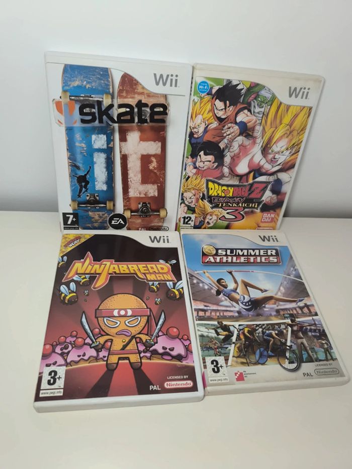 Wii - lot de 4 jeux