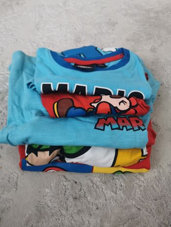 Lot de 5 tee-shirt Mario bon état