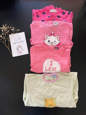 Lot de 4 pyjamas 12 mois