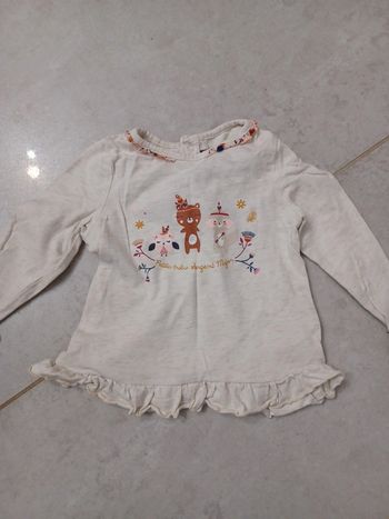 Jolie T-shirt ML petite tribu