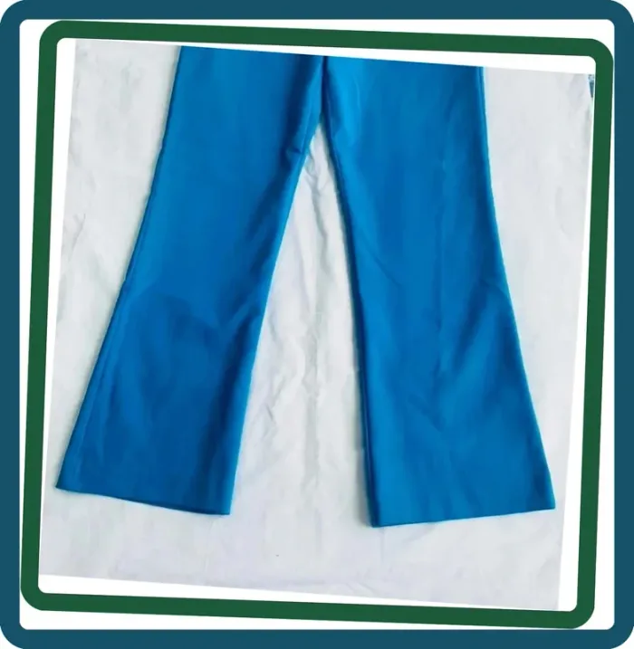Pantalon évasé bleu électrique Zara M - photo numéro 4