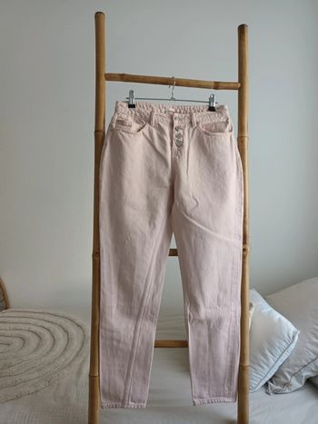 Pantalon jean Mom rose Camaïeu taille 36