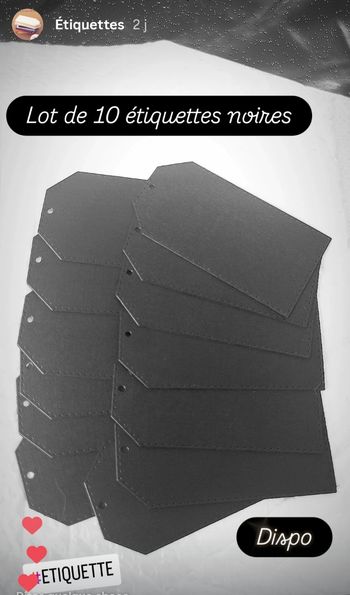 15 étiquettes noires