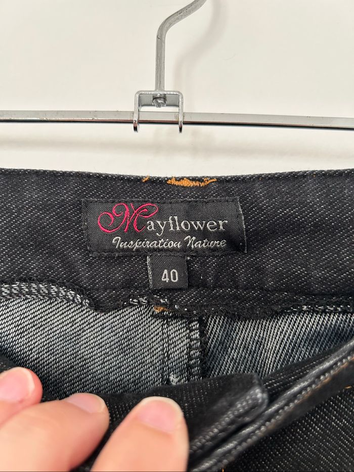 Jean droit noire élastique Mayflower 40 - photo numéro 4