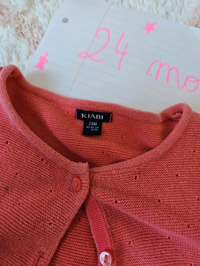 gilet cardigan pour fille taille 24 mois 2 ans - photo numéro 2