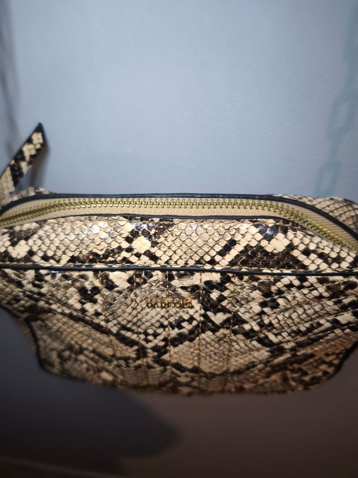Sac bandoulière effet python DAPHNÉA – Chaîne dorée – impeccable ✨ - photo numéro 6