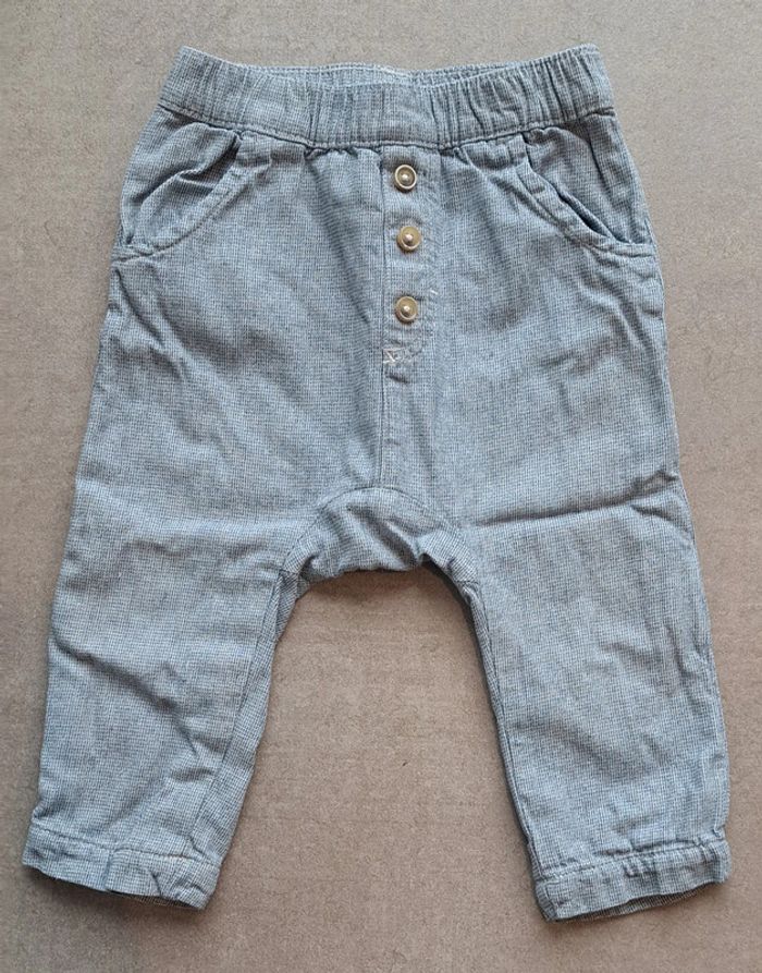 Pantalon bleu/gris en 9 mois Orchestra