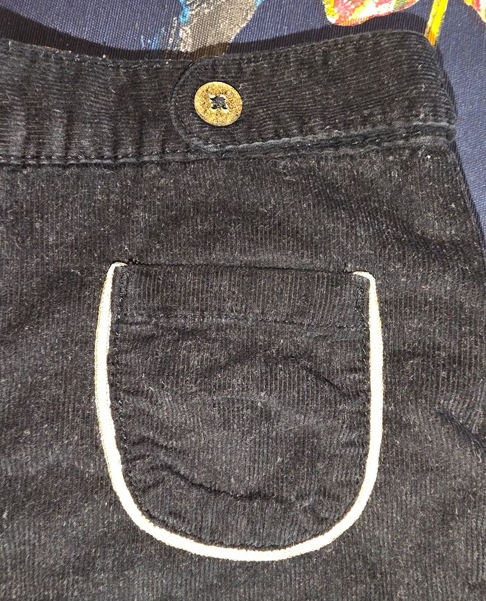 Short noir velours côtelé 36 mois - photo numéro 3